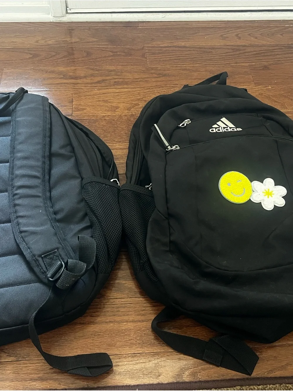 Adidas Black Backpack Book Bag School Gym Travel One Size
